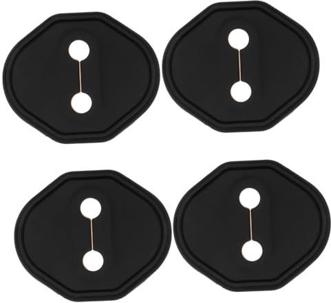 ERINGOGO 4pcs Car Door Latch Rust Covers for Vehicle Door Lock Cover Modified Latch Protector Replacement Parts Use