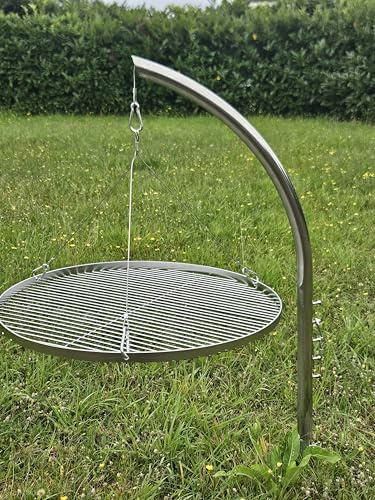 Barbecue suspendu avec piquet en acier inoxydable de 3,5 cm