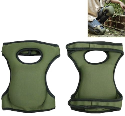 Smaoqingji Genouillères Jardinage Protege Genoux Travail - lot de 2, Vert, Genouillèrer de Protection, Convient à Diverses Tâches de Jardinage, au Nettoyage des Sols et aux Tâches Ménagères