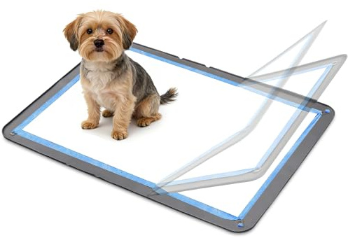 Support pour Tapis Éducateur Chien, Bac Silicone 90 x 65 cm Antidérapant