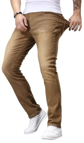 Oanviso Jeans de Vaqueros Hombre Skinny Denim Jean Hip Hop Slim Fit Pantalone Moda Elásticos Pantalón Largo Vaquero Ajustados