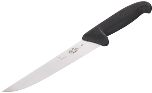 Victorinox V5.5203.18 CUCHILLO CARNICERO, 18 CM Negro, Effetto Pietra Facciata Bianca Melammina, 60 x 62 x 35 cm