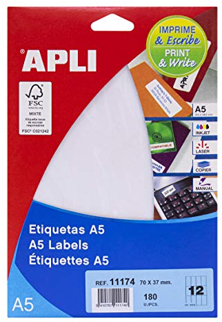 Apli 11174 – Blister mit Etiketten