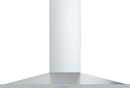 Zephyr ZAZ-M90D Anzio 290-600 CFM 36 Inch Wide Island Range Hood with LumiLight LED Lighting - Stainless Steel