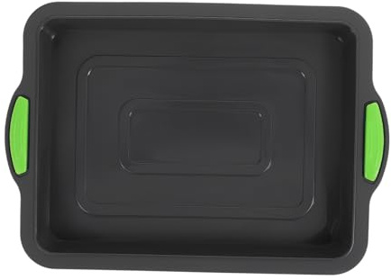BESTonZON Silicone Cake pan 9x13 Cake pan Baking tins Rectangular Bakery Bread Silicone Brownie Oven Roasting Cookie Cake Kitchen Bread Sandwich Silica Gel Baking