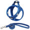 Suredoo Hundegeschirr mit Leine Anti Zug Geschirr Reflektierend Brustgeschirr für Kleine Hunde, Haustiere, Welpen, Katzen (Lapis Blau, XXS)