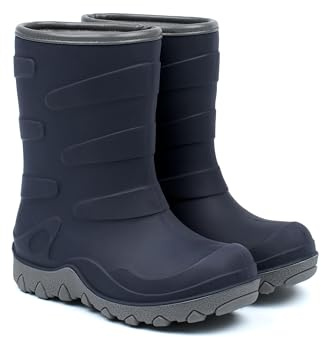 Mikk-line Bottes thermiques | Bottes d'hiver thermiques | Doublées | Imperméables | Chaudes et isolantes | Coupe-vent | Bottes thermiques en caoutchouc naturel | Ultra chaudes | Bottes de neige