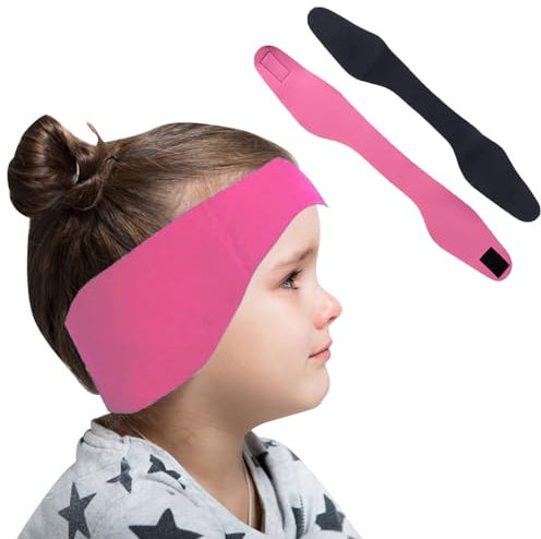 Lot de 2 Bandeau de Natation, Bouchon Oreille Piscine Enfantb, Bandeau d'Oreilles Enfants en Néoprène, Bandeau d'Oreilles Piscine Élastique Enfant Pour La Natation et Autres Sports Nautiques