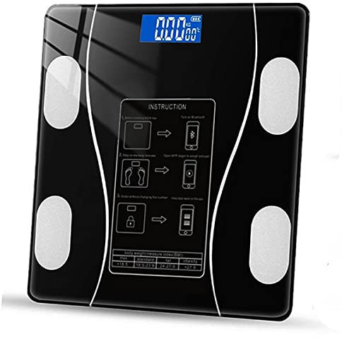 Digital Smart Bilancia Bagno Corpo BMI Telefono Connessione Bluetooth Memoria Personale Minimalis Design 5g/40kg