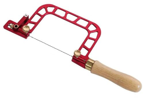 Mauedest Scie à chantourner avec cadre en acier - Scie à chantourner de précision - Scie à à main efficace - Outil à main autonettoyant avec