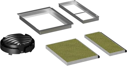 Siemens LZ11KKV16 - Kit di ricircolo Clean Air Plus, accessori per cappe senza camino, funzione anti-pesce e anti-polline, filtro anti-odore durevole, durata 12-18 mesi, adatto per cene inclinate