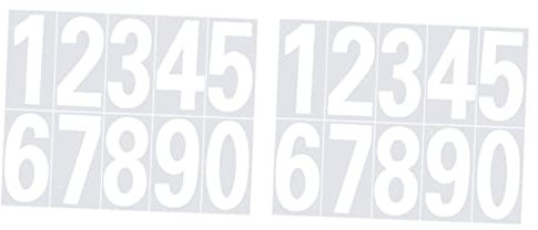 OSALADI 2 Piezas digitales pegatinas papel pegatina por número etiqueta dispensador pegatinas reflectantes pegatina reflectante calcomanías creativas accesorio de buzón la mascota Silver