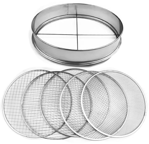 Garden Mile 30cm Heavy Duty Garden Sieve for Soil & Stones Stainless Steel