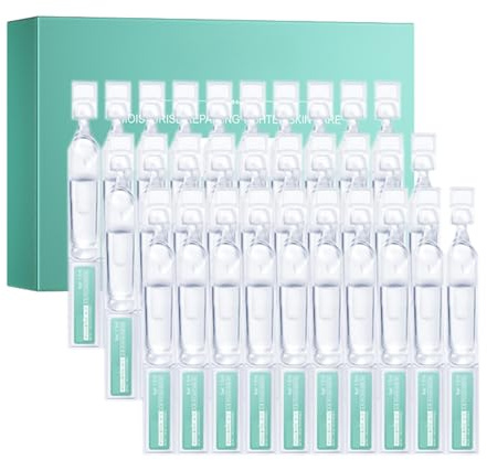 Hyaluronic Acid Serum Face - Hyaluronic Serum Ampoules High Dose - Anti Wrinkle Face Se Rum for Women Anti Ageing - Moisturising Serum Face Women - 30 Ampoules of 1.5 ml Hyaluronic Acid