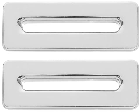 Tofficu 2 Tapas Rebosadero Lavabo Embellecedor Rebosadero Lavabo Baño Tapa del Orificio del Inserto para Fregadero De Cocina Evita Desbordamientos Fácil Instalación