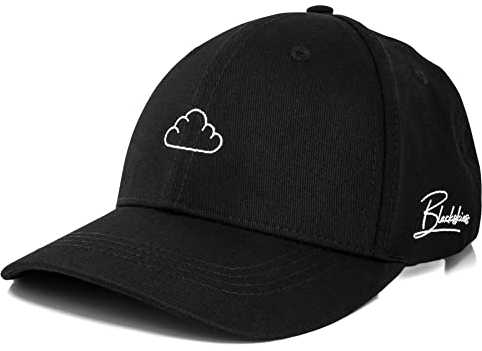Blackskies® Iuno Classic Baseball Cap | Unisex Strapback Mütze Kappe Herren Damen Basecap Curved Polo Hat - Schwarz