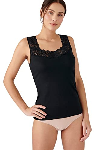 Damart - Débardeur Douceur Soyeuse Thermolactyl Femme Noir Taille 46-48 (L)