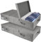 CYEER 2 Pack Under Bed Storage Box with Lid, Foldable Underbed Storage Boxes with Lids, Large Under Bed Storage Organiser Drawer W/4 Handle for Clothes Blankets Toy Dolls-Grey