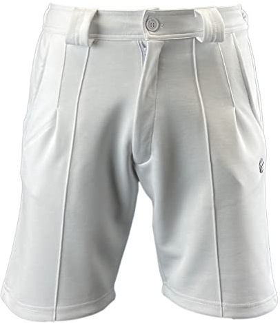 Men's Soft Finish Green Play Bowls Shorts with Elastic Waist and Button Closure