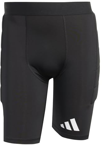 adidas Men's SQUADRA25 Padded Goalkeeper Short Tight, Black/White, XL