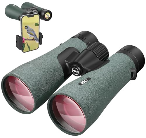 12x50 UHD Binoculars for Adults High Powered with Upgraded Phone Adapter - Large View, Lightweight, IPX7 Waterproof, BAK4 Prism - Binoculars for Hunting Bird Watching Cruise