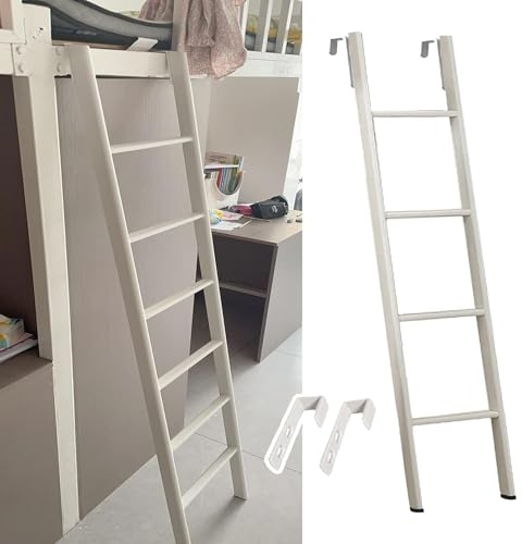 Échelle de lit, échelle pour Lits superposés Jumeaux, échelle pour Lits superposés avec Crochets, escabeau, pour dortoir, loft, Maison (Taille : 130 cm/50)