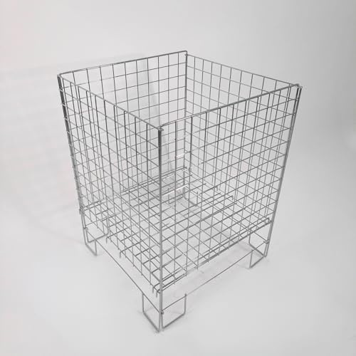 Retail Shop Supermarkets Basket Plastic Shopping Basket With Wheels And Telescopic Handle, Plastic Shopping Baskets, Stacking Baskets (Chrome Dump Bin 65cm)