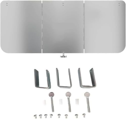 Aluminium Patio Heater Reflector Shield, Heater Replacement With Windproof Deflector Panel For Outdoor Mushroom And Pyramid Flame Heaters