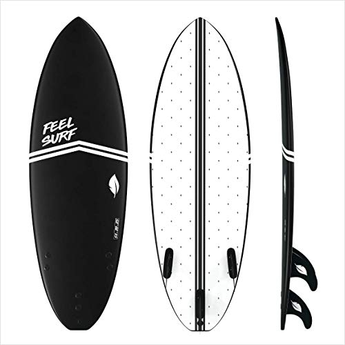 EPS Foam Surfboard Feel Surf 5'4, 6', 7' or 8' + 3 Drivers