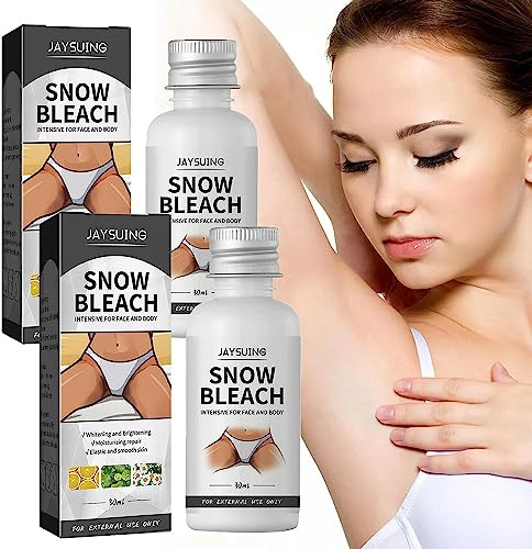Snow Bleach-Creme, Snow Bleach-Creme für die Aufhellung des Intimbereichs unter den Achseln, Snow Bleach Intensive für Gesicht und Körper, Do Me Bleach My Butt-Creme (2 Stk)