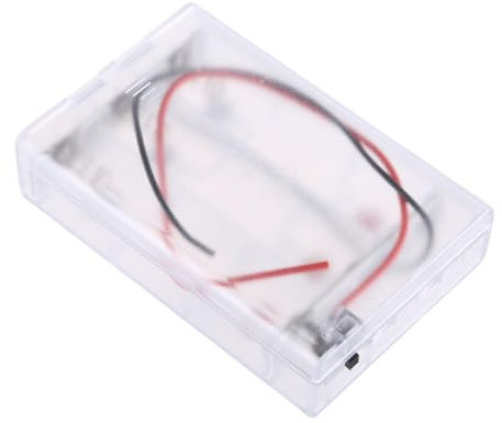 Gissroys Bärbart 18650 batterihölje med fjäder 3-kanals batteri förvaringsfodral box parallell design för LED-ljus