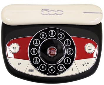 Generico Telefono cordless con unità base - ID chiamate - Vivavoce - Display Lcd - Sveglia - Colore nero/panna