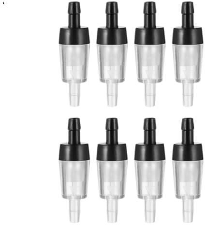 DXBNEZBC 8 Pcs Aquarium Check Valves One Way Non-return Protector Air Pump, Aquarium Air Pump Check Valves for Airline Tubing Fish Tank (Black)