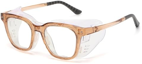 ZEZEZ Gafas con Cámara de Humedad y Antipolen for Hombre y Mujer: Bloquean La Luz Azul, Son Resistentes Al Viento y a La Humedad, Alivian La Sequedad Ocular. Silicona Ultrasuave, Lente Transparente(Go