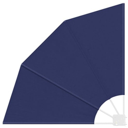 vidaXL Pantalla de Privacidad para Balcón Azul Marino 115 x 115 cm, Pantalla de privacidad para balcón, Moderna y Plegable, Escudo Duradero contra el Clima para jardín o terraza