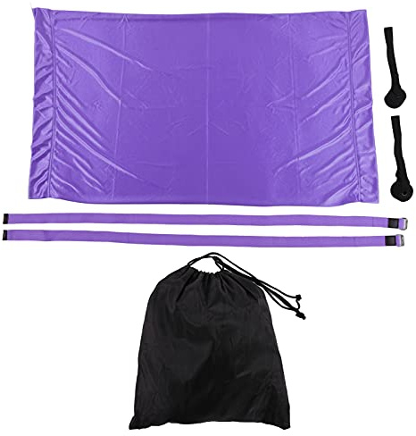 Hamaca de yoga parado de manos con pierna dividida, entrenamiento elástico, columpio de yoga aéreo con correas ajustables para los hombros, hamaca aérea elástica portátil para (Púrpura)