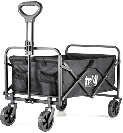 Trail Compact Folding Camping Trolley, 75L, 60kg Max Load