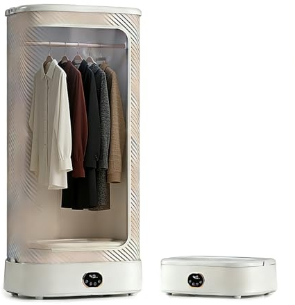 Maniquí de Planchado Vertical 1000W Automático y Plegable con Control Remoto, Vaporizador Eléctrico para Ropa, Ideal para Espacios Pequeños y Estudios