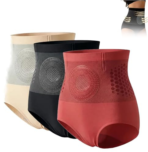 Yacriso Short Sculptant thermogénique brûlant Les Graisses, Short Taille Haute pour contrôle du Ventre, Pantalon de Yoga raffermissant et façonnant (3pcs,TG)