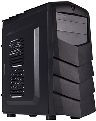 Black Lion PG1139 Midi-Tower Negro Carcasa de Ordenador - Caja de Ordenador (Midi-Tower, PC, Acero, ATX,Micro-ATX, Negro, Juego)