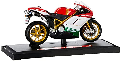 Maisto Ducati 1098S -1:18 Scale - Modellino di Moto da Collezione in pressofusione incredibilmente Dettagliato, Rosso