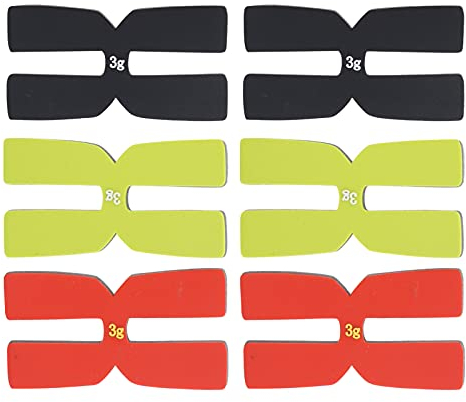 VGEBY Gewichtsausgleichsstreifen für Tennisschläger, 6-teiliges H-Silikon-Tennisschläger-Gewichtsausgleichsset