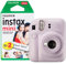 Fujifilm Instax Mini 12 Instant Camera with 20 Shot Film Pack - Lilac Purple
