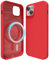 oakxco Silicone Case for iPhone 13 Mini/ 12 Mini Compatible with Magsafe Magnetic Wireless Charging, Slim Thin Soft Rubber Gel with Magnet, Matte TPU Mag Cover for Women Men, Red