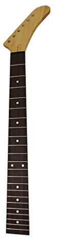 Manche de guitare électrique 22 frettes en bois portable lisse incrusté naturel accessoires de rechange