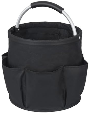 ZHUOmengyun Cleaning Caddy with Handle, Multi Pocket Cleaning Caddy Bag Bucket Foldable Supplies Organizer Bag for Home Kitchen Bathroom Professional Multifunctional Cleaning Supplies