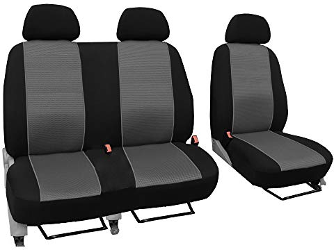 GSC Sitzbezüge Universal Schonbezüge 1+2 kompatibel mit Renault TRAFIC