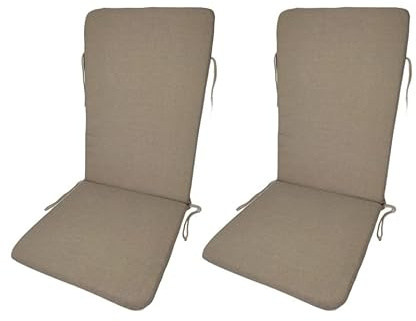 MR. COJIN Pack 2 Unidades COJIN Tumbona COLCHONETA para Tumbona DE Jardin COLCHON Hamaca (115x47x4, Crudo)