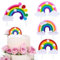 4 Pezzi Decorazione Torta Arcobaleno Simpatiche Nuvole Arcobaleno Decorazione Torta per Bambini Argilla Polimerica Nuvole Arcobaleno Cake Topper Compleanno per Decorazione Torta festa di Compleanno