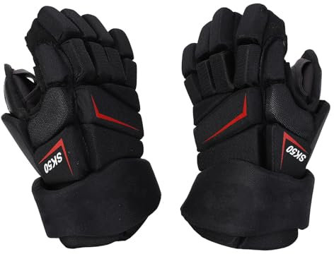 Guanti da hockey su ghiaccio, guanti protettivi traspiranti da hockey su prato all'aperto, guanti da hockey leggeri e resistenti, guanti da hockey su strada for giocatori di hockey, for giovani, junio
